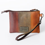 Never Mind Nmbgz114A Wristlet Vintage Handmade Genuine Cowhide Leather Women Bag Western Handbag Purse