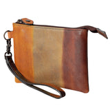 Never Mind Nmbgz114A Wristlet Vintage Handmade Genuine Cowhide Leather Women Bag Western Handbag Purse