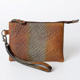 Never Mind Nmbgz115A Wristlet Vintage Handmade Genuine Cowhide Leather Women Bag Western Handbag Purse