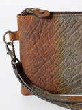 Never Mind Nmbgz115A Wristlet Vintage Handmade Genuine Cowhide Leather Women Bag Western Handbag Purse