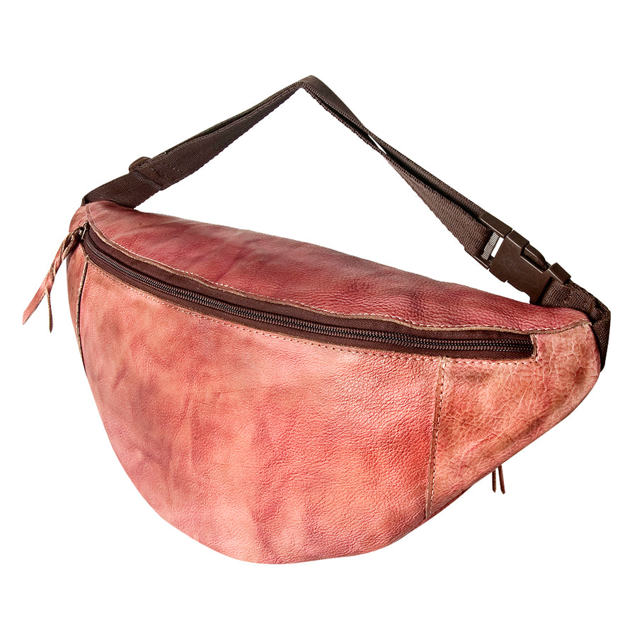Never Mind Nmbg123A Fanny Pack Vintage Handmade Genuine Cowhide by Hilason – Cowboy and equestrian accessories