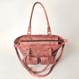 Never Mind Nmbg124A Tote Vintage Handmade Genuine Cowhide Leather Women Bag Western Handbag Purse