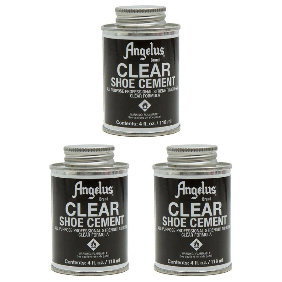 Clear shoe cement, three 4 fluid ounce bottles - Uhorse