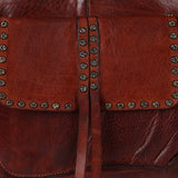 Spaghetti Western Swc125Cg Tote Vintage Handmade Drum Dyed Genuine European Cowhide Leather Women Bag Western Handbag Purse