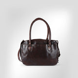 Spaghetti Western Swc131Brn Tote Vintage Handmade Drum Dyed Genuine European Cowhide Leather Women Bag Western Handbag Purse