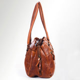 Spaghetti Western Swc131Cg Tote Vintage Handmade Drum Dyed Genuine European Cowhide Leather Women Bag Western Handbag Purse