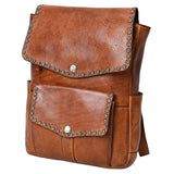 Spaghetti Western Swc139Cg Tote Vintage Handmade Drum Dyed Genuine European Cowhide Leather Women Bag Western Handbag Purse
