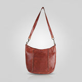 Spaghetti Western Swc140Cg Hobo Vintage Handmade Drum Dyed Genuine European Cowhide Leather Women Bag Western Handbag Purse