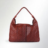 Spaghetti Western Swc141Cg Hobo Vintage Handmade Drum Dyed Genuine European Cowhide Leather Women Bag Western Handbag Purse