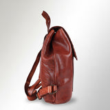 Spaghetti Western Swc145Acg Backpack Vintage Handmade Drum Dyed Genuine European Cowhide Leather Women Bag Western Handbag Purse
