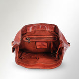 Spaghetti Western Swc145Acg Backpack Vintage Handmade Drum Dyed Genuine European Cowhide Leather Women Bag Western Handbag Purse