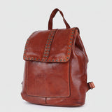 Spaghetti Western Swc145Acg Backpack Vintage Handmade Drum Dyed Genuine European Cowhide Leather Women Bag Western Handbag Purse