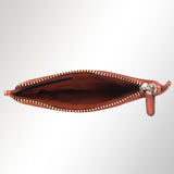 Spaghetti Western Swc146Acg Card-Holder Vintage Handmade Drum Dyed Genuine European Cowhide Leather Women Bag Western Handbag Purse