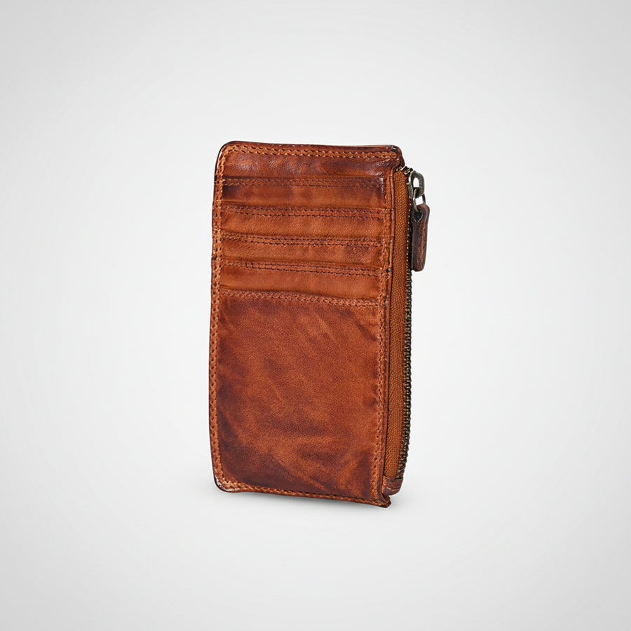 Spaghetti W. Swc146Acg Card-Holder Vintage Handmade Drum Dyed Genuine by Hilason – Cowboy and equestrian accessories