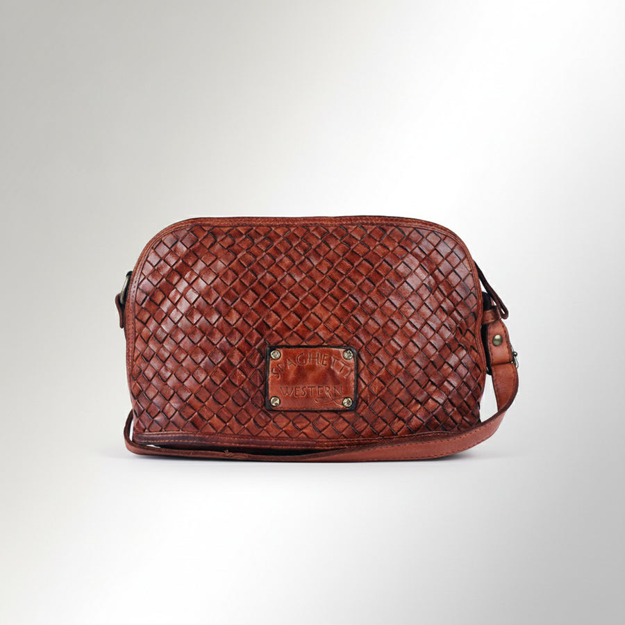 Spaghetti Western Swc148Cg Cross Body I Vintage Handmade Drum Dyed Genuine European Cowhide Leather Women Bag Western Handbag Purse