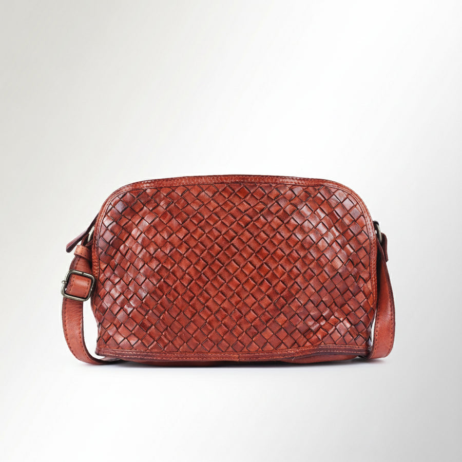 Spaghetti Western Swc148Cg Cross Body I Vintage Handmade Drum Dyed Genuine European Cowhide Leather Women Bag Western Handbag Purse
