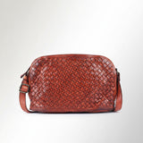 Spaghetti Western Swc148Cg Cross Body I Vintage Handmade Drum Dyed Genuine European Cowhide Leather Women Bag Western Handbag Purse