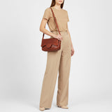 Spaghetti Western Swc151Cg Envelope Vintage Handmade Drum Dyed Genuine European Cowhide Leather Women Bag Western Handbag Purse