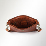 Spaghetti Western Swc155Tan Envelope Vintage Handmade Drum Dyed Genuine European Cowhide Leather Women Bag Western Handbag Purse