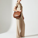 Spaghetti Western Swc156Cg Cross Body I Vintage Handmade Drum Dyed Genuine European Cowhide Leather Women Bag Western Handbag Purse
