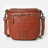 Spaghetti Western Swc160Cg Cross Body I Vintage Handmade Drum Dyed Genuine European Cowhide Leather Women Bag Western Handbag Purse