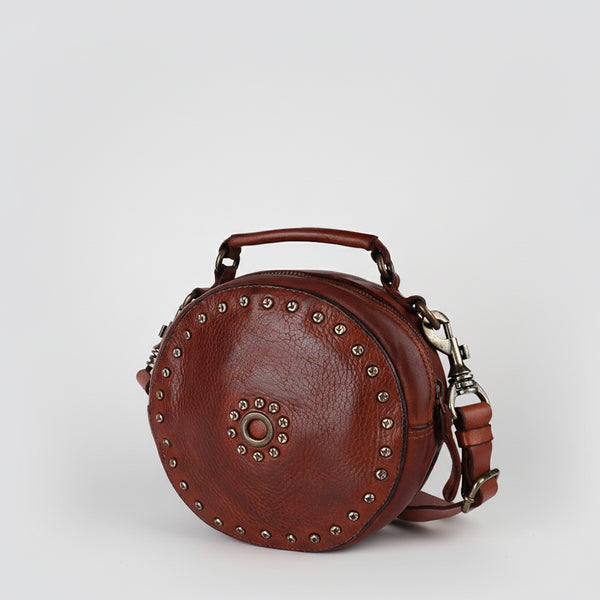 Spaghetti W. Swc168Cg Canteen Vintage Handmade Drum Dyed Genuine by Hilason – Cowboy and equestrian accessories