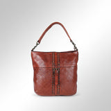 Spaghetti Western Swc175Cg Hobo Vintage Handmade Drum Dyed Genuine European Cowhide Leather Women Bag Western Handbag Purse