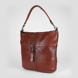 Spaghetti Western Swc175Cg Hobo Vintage Handmade Drum Dyed Genuine European Cowhide Leather Women Bag Western Handbag Purse