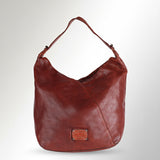 Spaghetti Western Swc176Cg Hobo Vintage Handmade Drum Dyed Genuine European Cowhide Leather Women Bag Western Handbag Purse