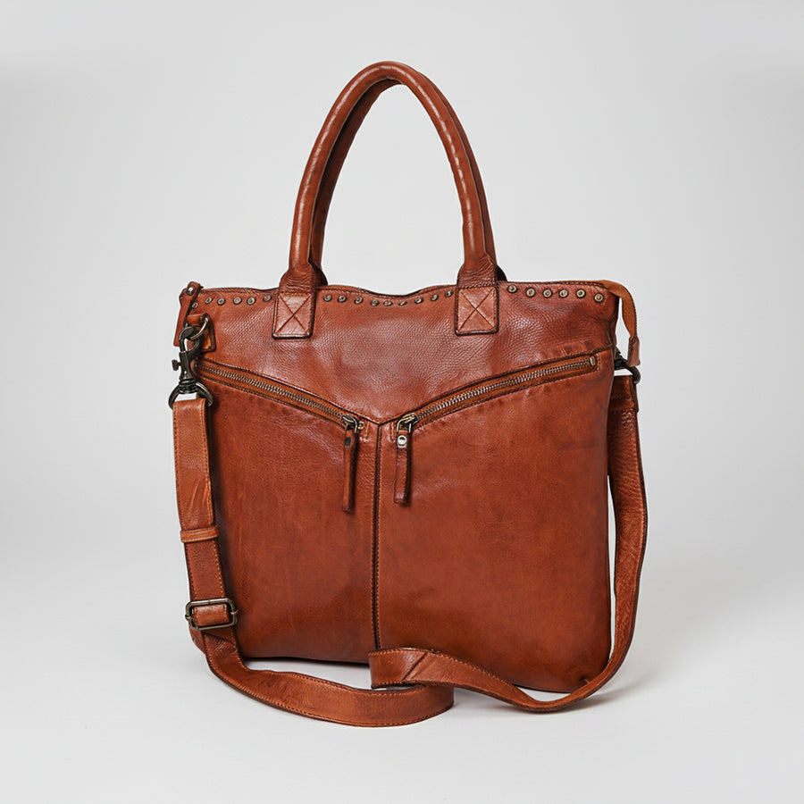 Spaghetti W. Swc179Cg Tote Vintage Handmade Drum Dyed Genuine European by Hilason – Cowboy and equestrian accessories