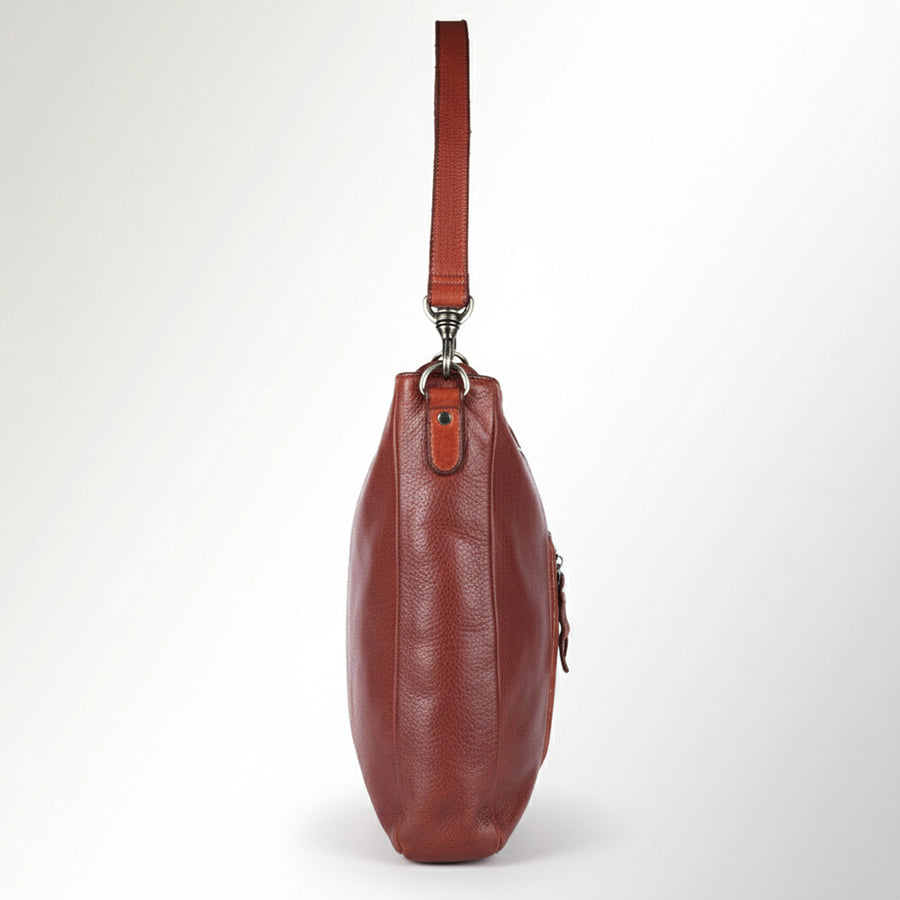 Spaghetti Western Swc180Cg Hobo Vintage Handmade Drum Dyed Genuine European Cowhide Leather Women Bag Western Handbag Purse