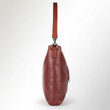 Spaghetti Western Swc180Cg Hobo Vintage Handmade Drum Dyed Genuine European Cowhide Leather Women Bag Western Handbag Purse