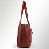 Spaghetti Western Swc186Cg Tote Vintage Handmade Drum Dyed Genuine European Cowhide Leather Women Bag Western Handbag Purse