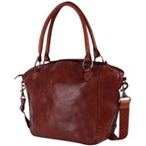 Spaghetti Western Swc188Cg Tote Vintage Handmade Drum Dyed Genuine European Cowhide Leather Women Bag Western Handbag Purse