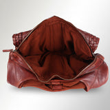 Spaghetti Western Swc189Cg Tote Vintage Handmade Drum Dyed Genuine European Cowhide Leather Women Bag Western Handbag Purse
