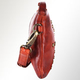 Spaghetti Western Swc196Cg Wallet Vintage Handmade Drum Dyed Genuine European Cowhide Leather Women Bag Western Handbag Purse