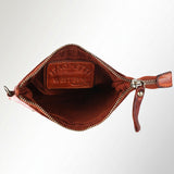 Spaghetti Western Swc196Cg Wallet Vintage Handmade Drum Dyed Genuine European Cowhide Leather Women Bag Western Handbag Purse