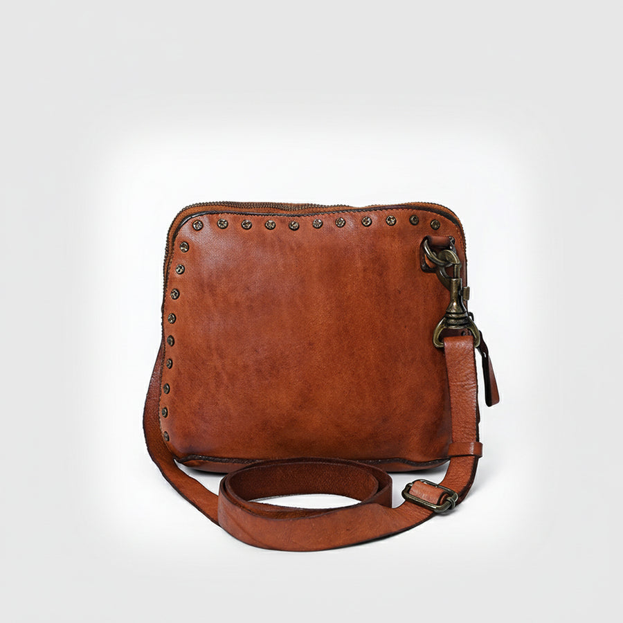 Spaghetti Western Swc199Cg Coin Purse Vintage Handmade Drum Dyed Genuine European Cowhide Leather Women Bag Western Handbag Purse
