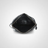 Spaghetti Western Swc200Blk Wristlet Vintage Handmade Drum Dyed Genuine European Cowhide Leather Women Bag Western Handbag Purse