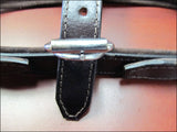 Medium Leather Dog Harness Black Genuine With Leash Hilason