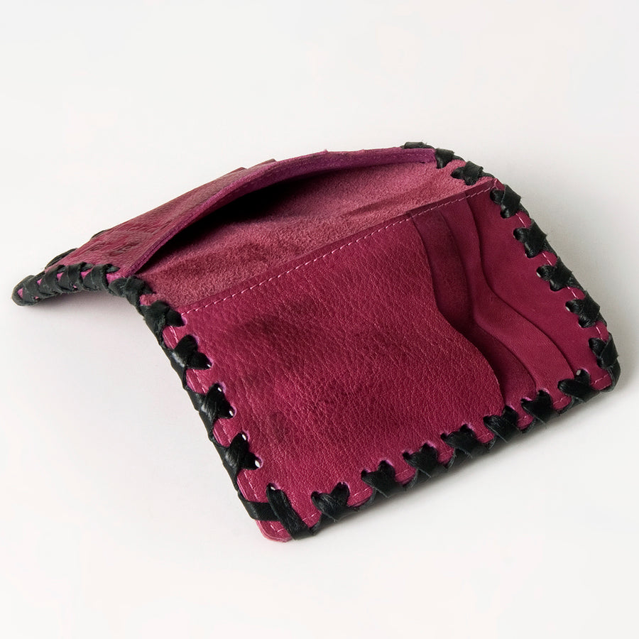 American Darling Card-Holder Western Braided Genuine Leather Handcrafted Small Wallet with YKK Zipper