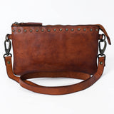 Spaghetti Western Swc192Cg Cross Body I Vintage Handmade Drum Dyed Genuine European Cowhide Leather Women Bag Western Handbag Purse