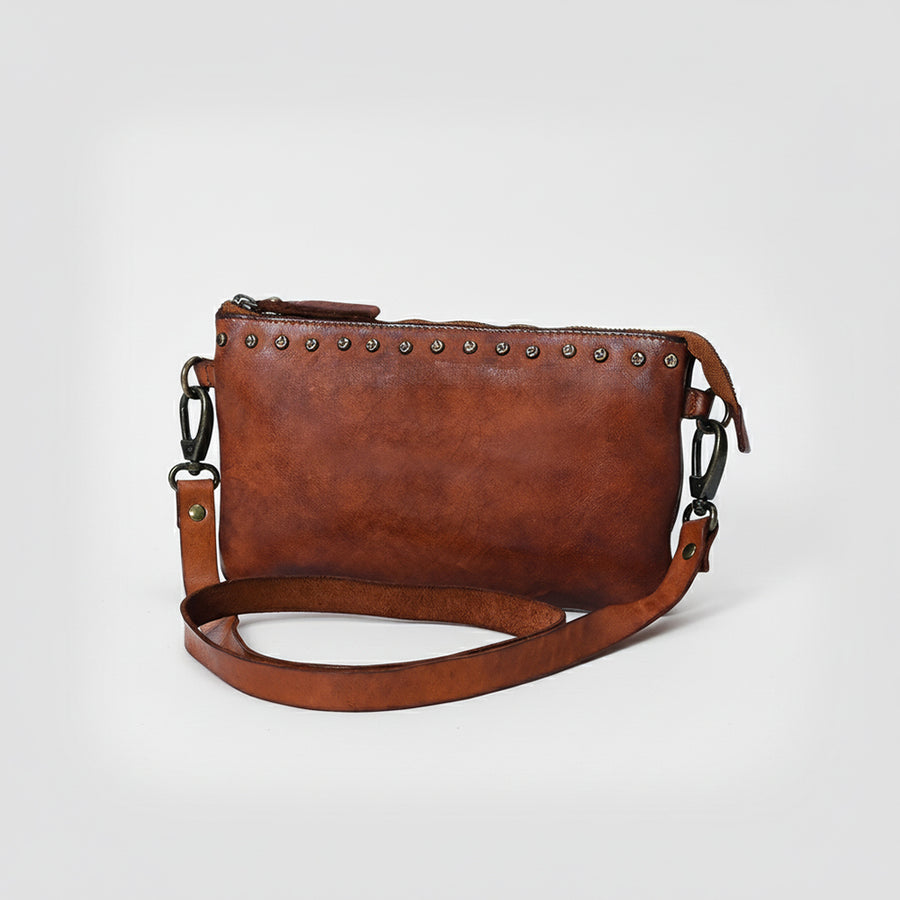 Spaghetti W. Swc192Cg Cross Body I Vintage Handmade Drum Dyed Genuine by Hilason – Cowboy and equestrian accessories