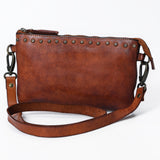 Spaghetti Western Swc192Cg Cross Body I Vintage Handmade Drum Dyed Genuine European Cowhide Leather Women Bag Western Handbag Purse