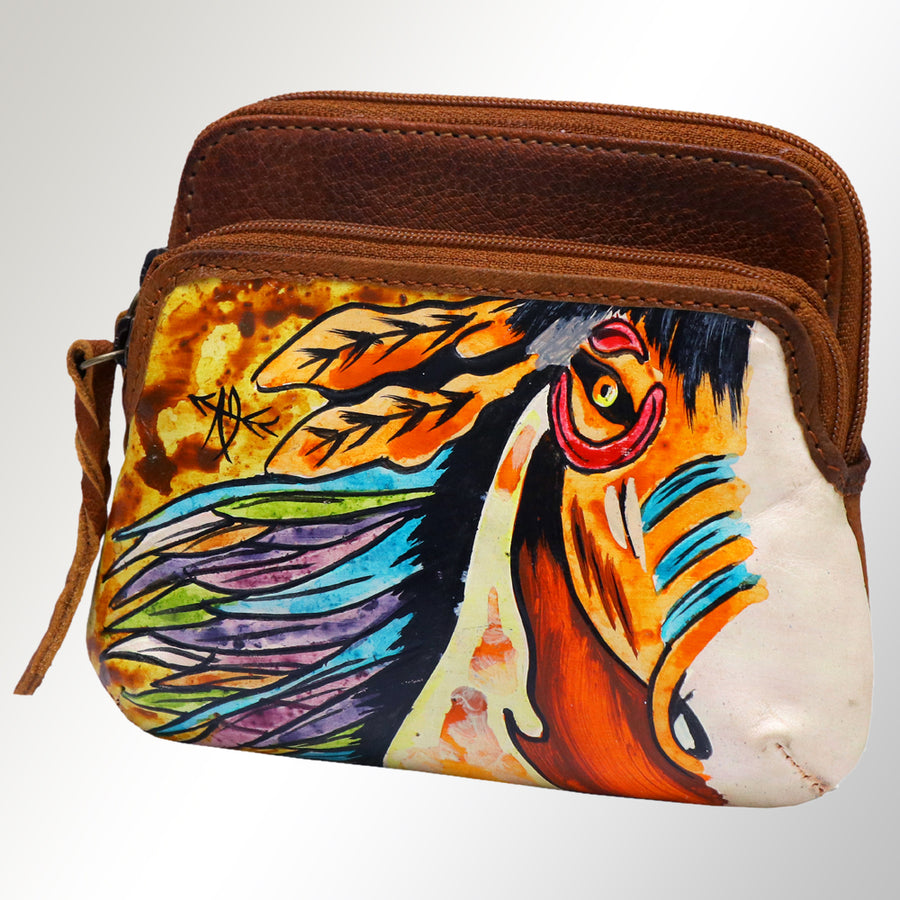 American Darling Coin Purse Full Grain Genuine Leather Western Women Bag | Handbag Wallet Purses for - Uhorse