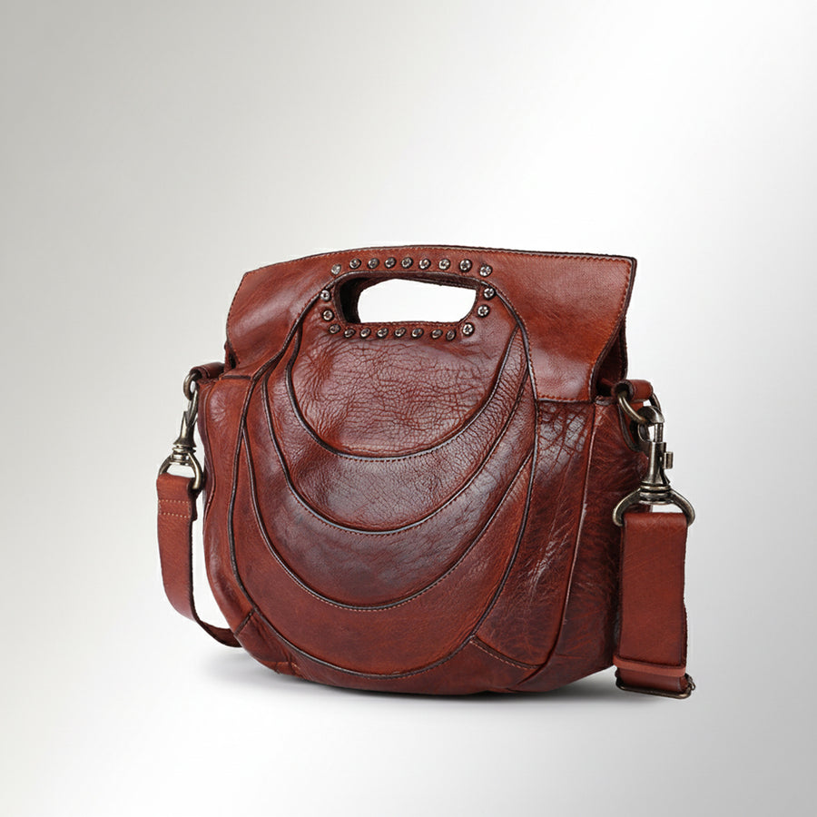 Spaghetti W. Swc173Cg Clutch Vintage Handmade Drum Dyed Genuine by Hilason – Cowboy and equestrian accessories