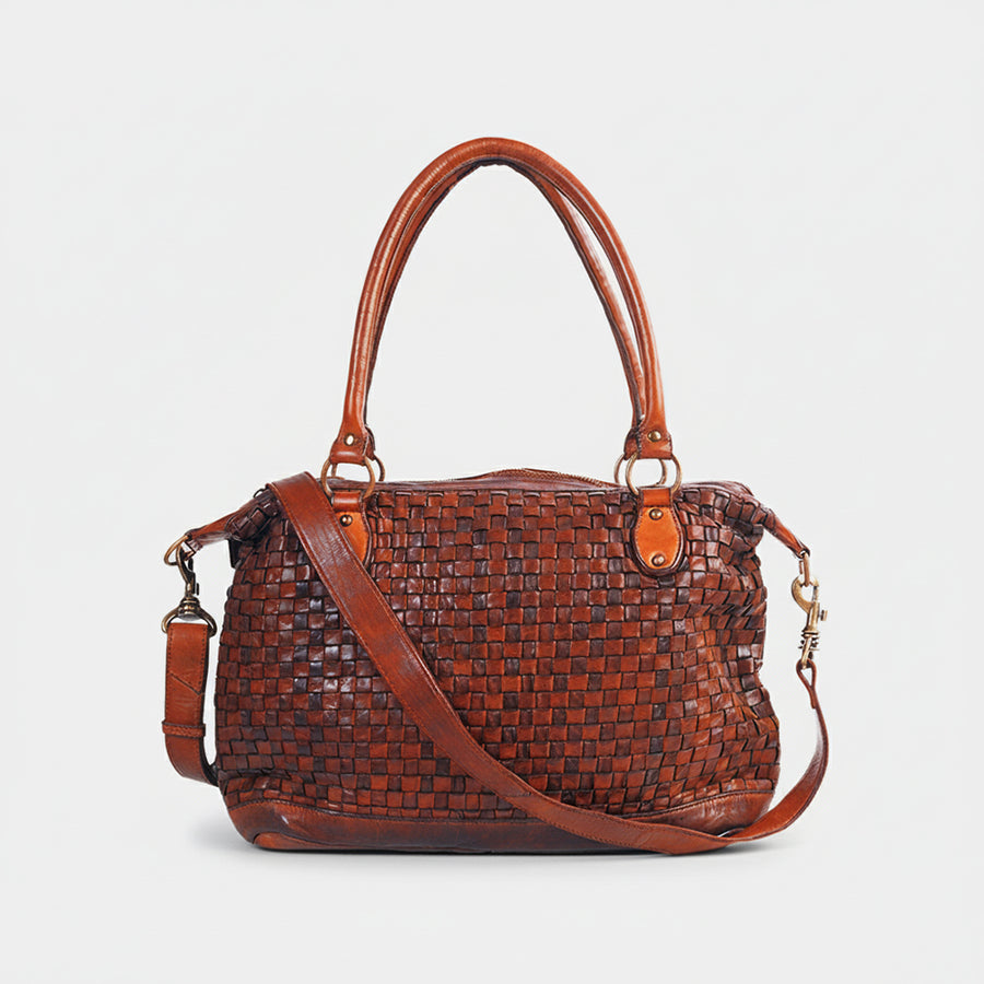 Spaghetti W. Swc182Cg Tote Vintage Handmade Drum Dyed Genuine European by Hilason – Cowboy and equestrian accessories