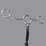 Bar H Equine Junior Cow Gag Bit with Snaffle Mouth