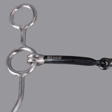 Bar H Equine Junior Cow Gag Bit with Snaffle Mouth