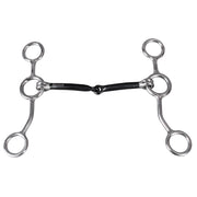 HILASON Junior Cow Gag Bit with Snaffle Mouth Stainless Steel